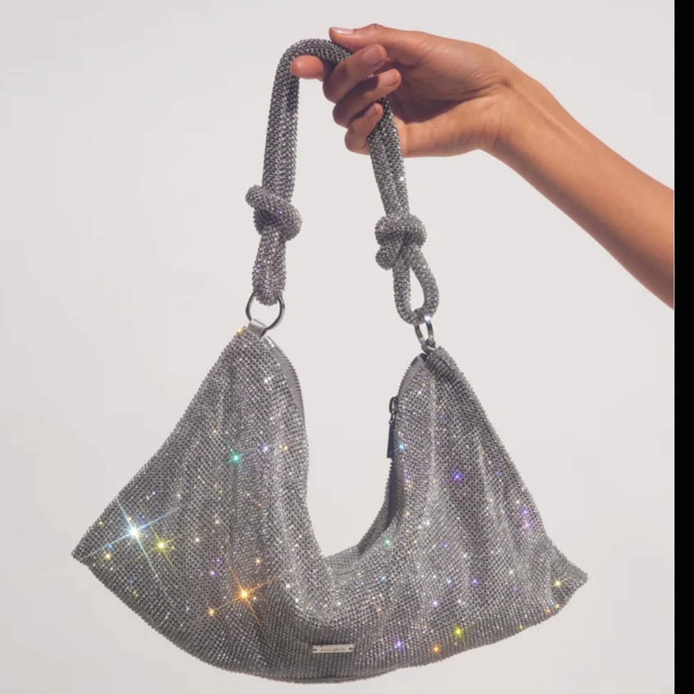 Cult Gaia
Hera Knotted Rhinestone Mini Shoulder Bag